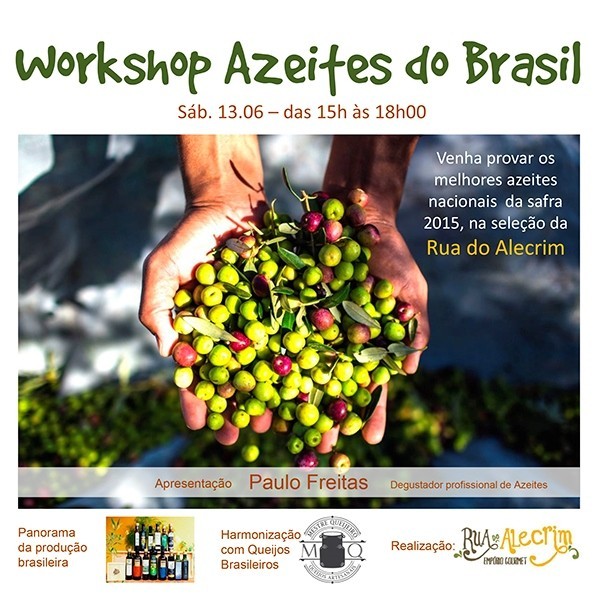 WORKSHOP AZEITES DO BRASIL – Em São Paulo, dia 13/06/2015